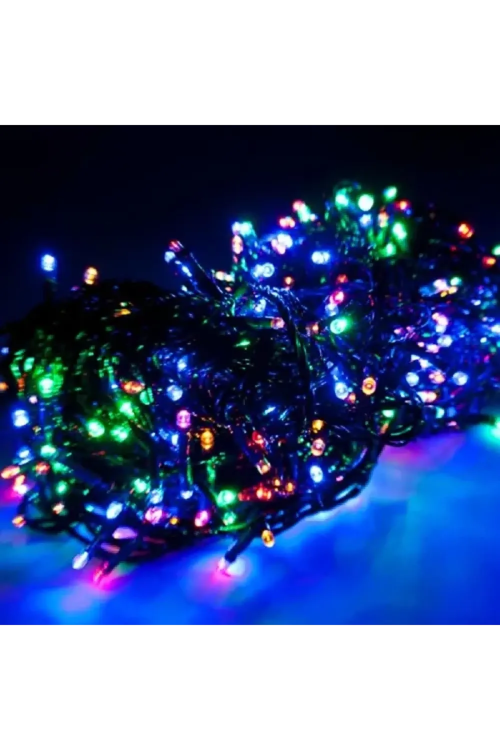 10m 100 LED Damla Uçlu RGB Işık Siyah Kablo