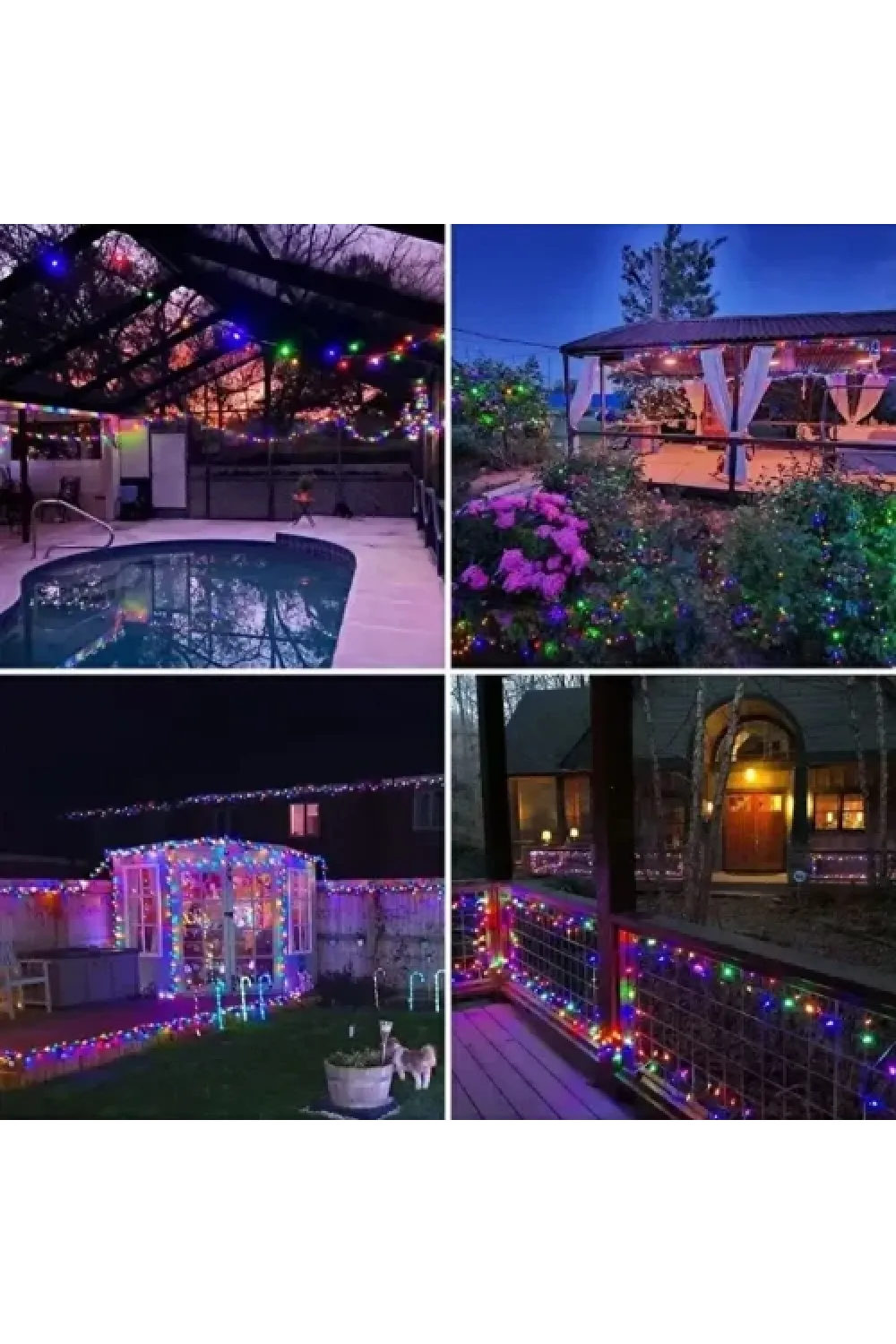 11m 100 LED Solar RGB Işık