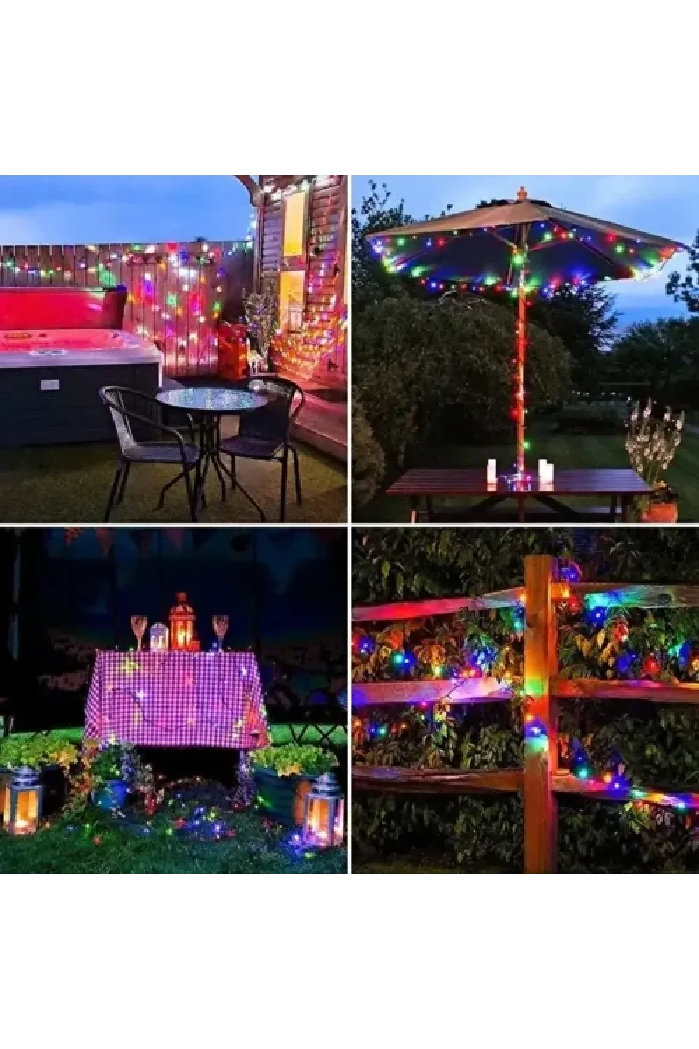 11m 100 LED Solar RGB Işık