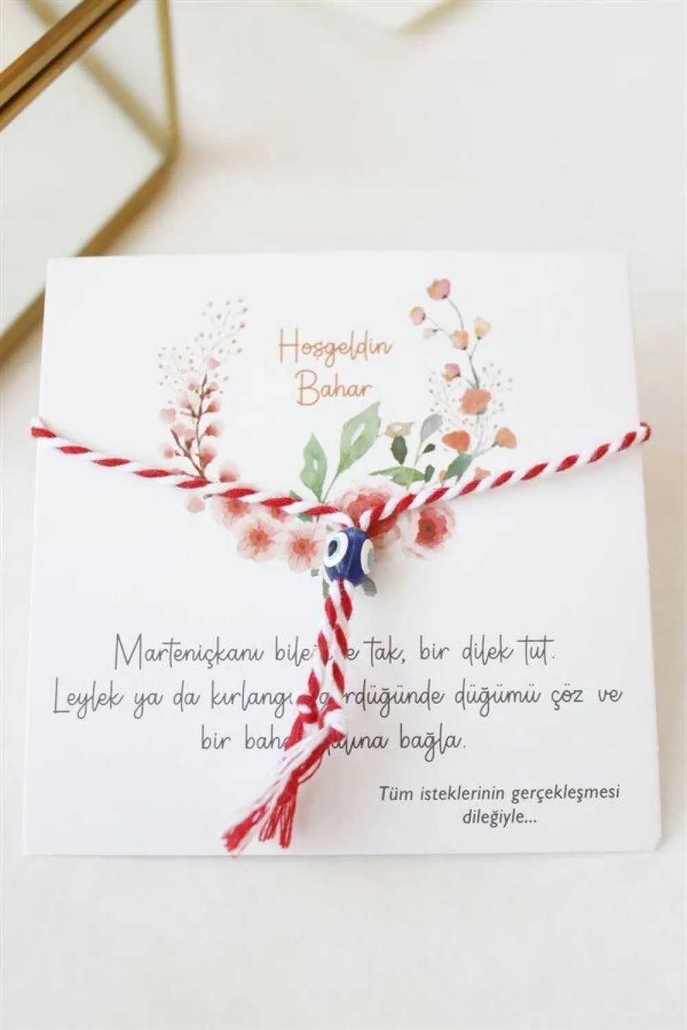 IEG - 12li Paket Marteniçka İp Bileklik - Kırmızı
