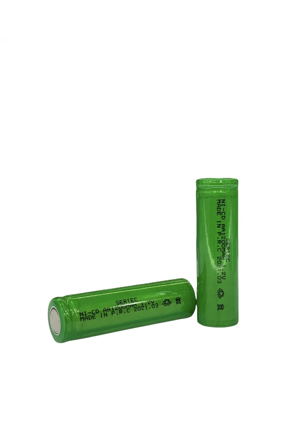 1.2V 1200 Mah - AA - Ni-Cd Şarjlı Pil - (Başsız / Flat Head)