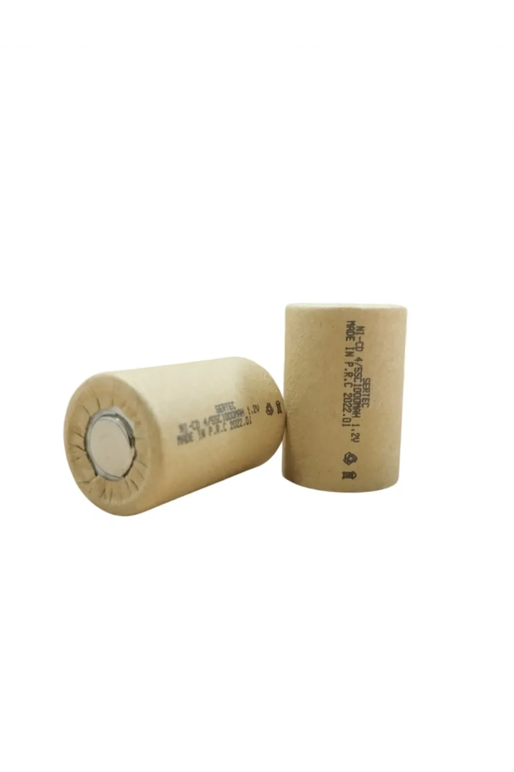 1.2V Ni-Cd 4/5 SC 1000 Mah Kağıt Şarjlı Pil 3C (Başsız/Flat Head)