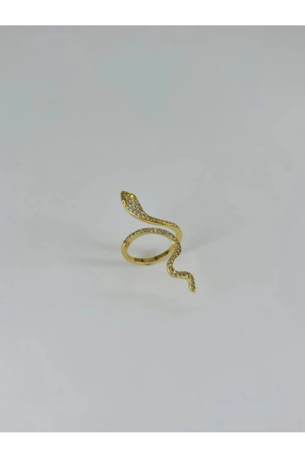 IEG - 14 K Gold Kaplama Zirkon Taşlı Yüzük