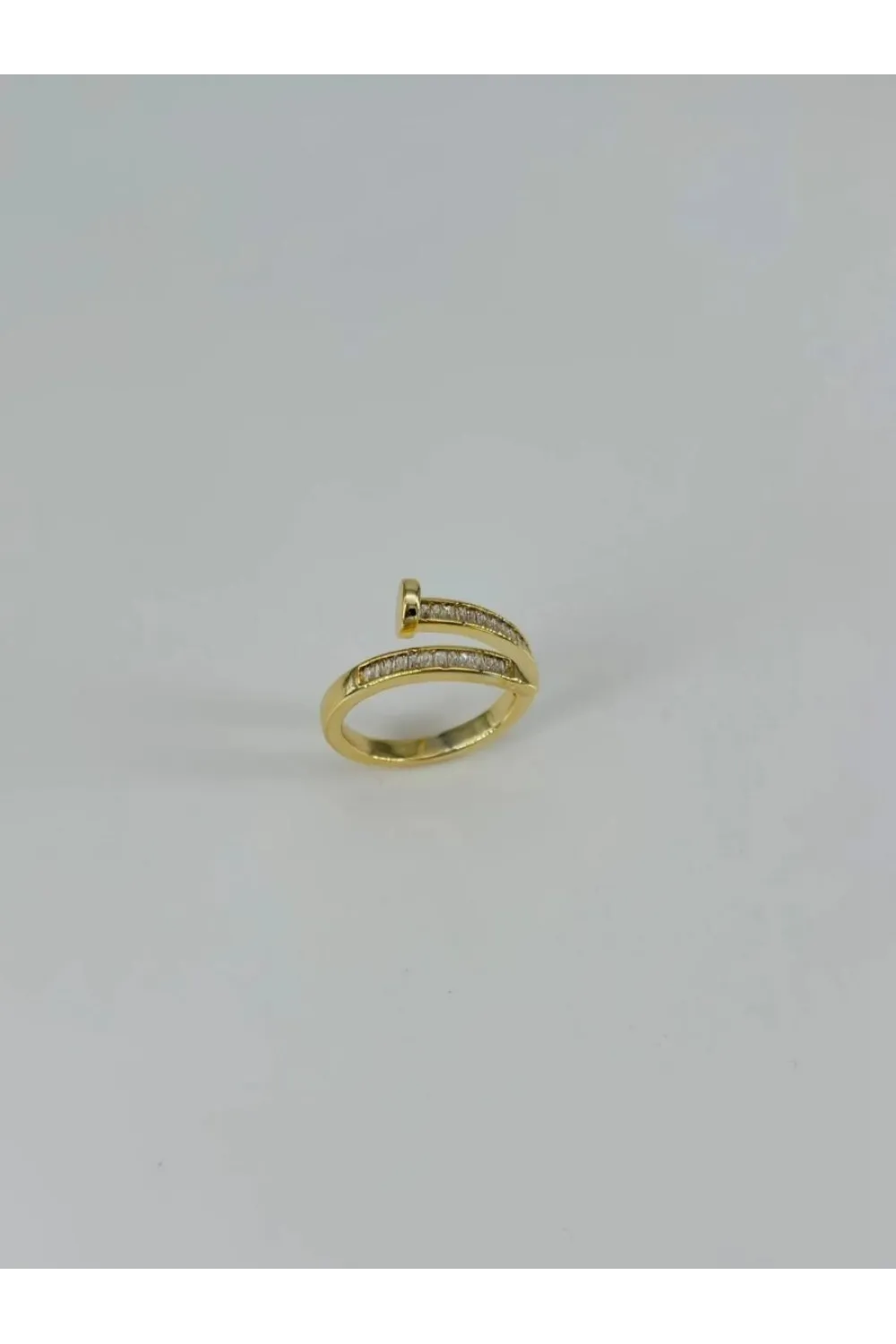 IEG - 14 K Gold Kaplama Zirkon Taşlı Yüzük