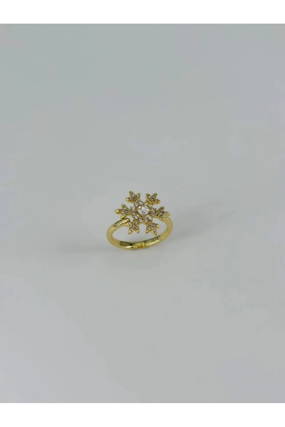 IEG - 14 K Gold Kaplama Zirkon Taşlı Yüzük