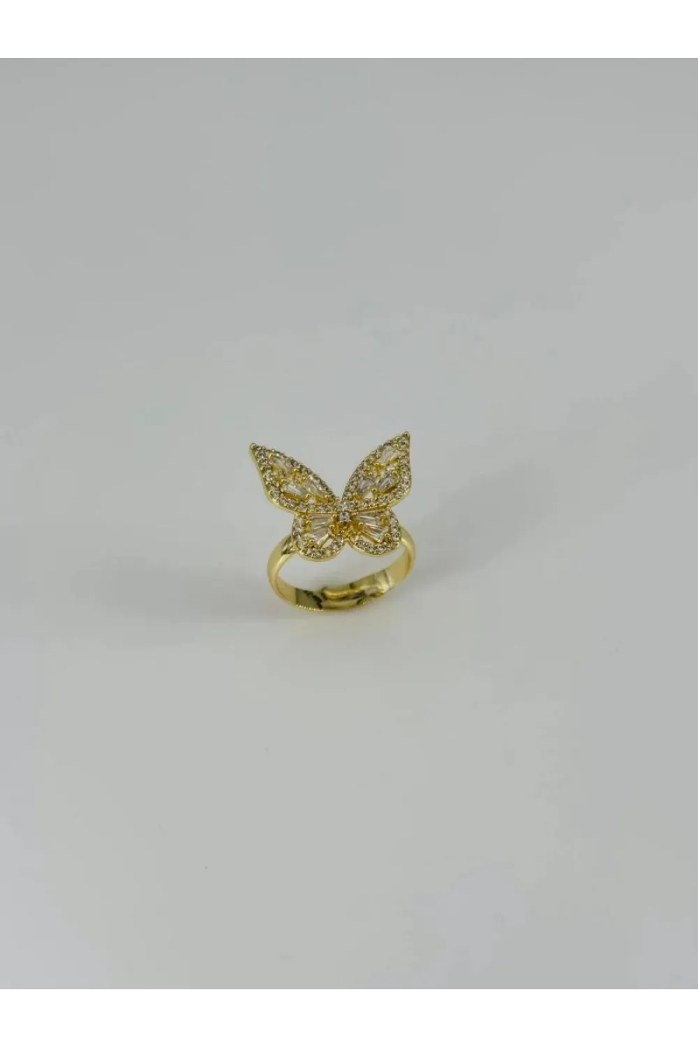 IEG - 14 K Gold Kaplama Zirkon Taşlı Yüzük