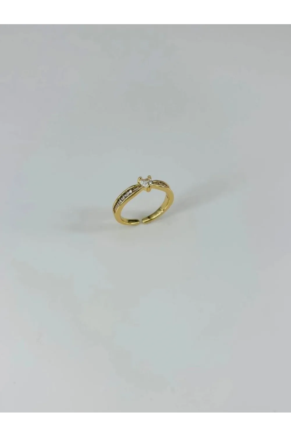 IEG - 14 K Gold Kaplama Zirkon Taşlı Yüzük