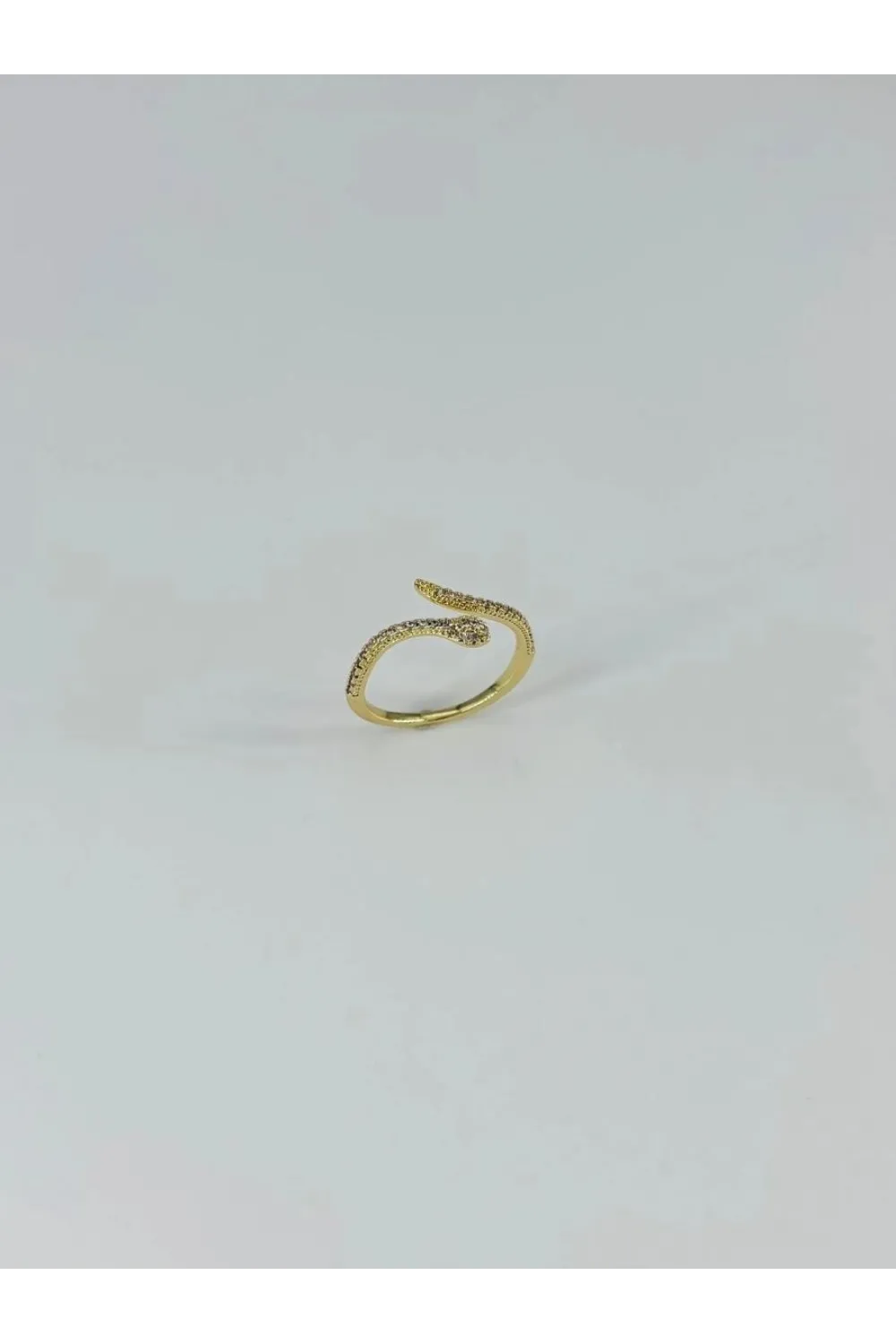 IEG - 14 K Gold Kaplama Zirkon Taşlı Yüzük