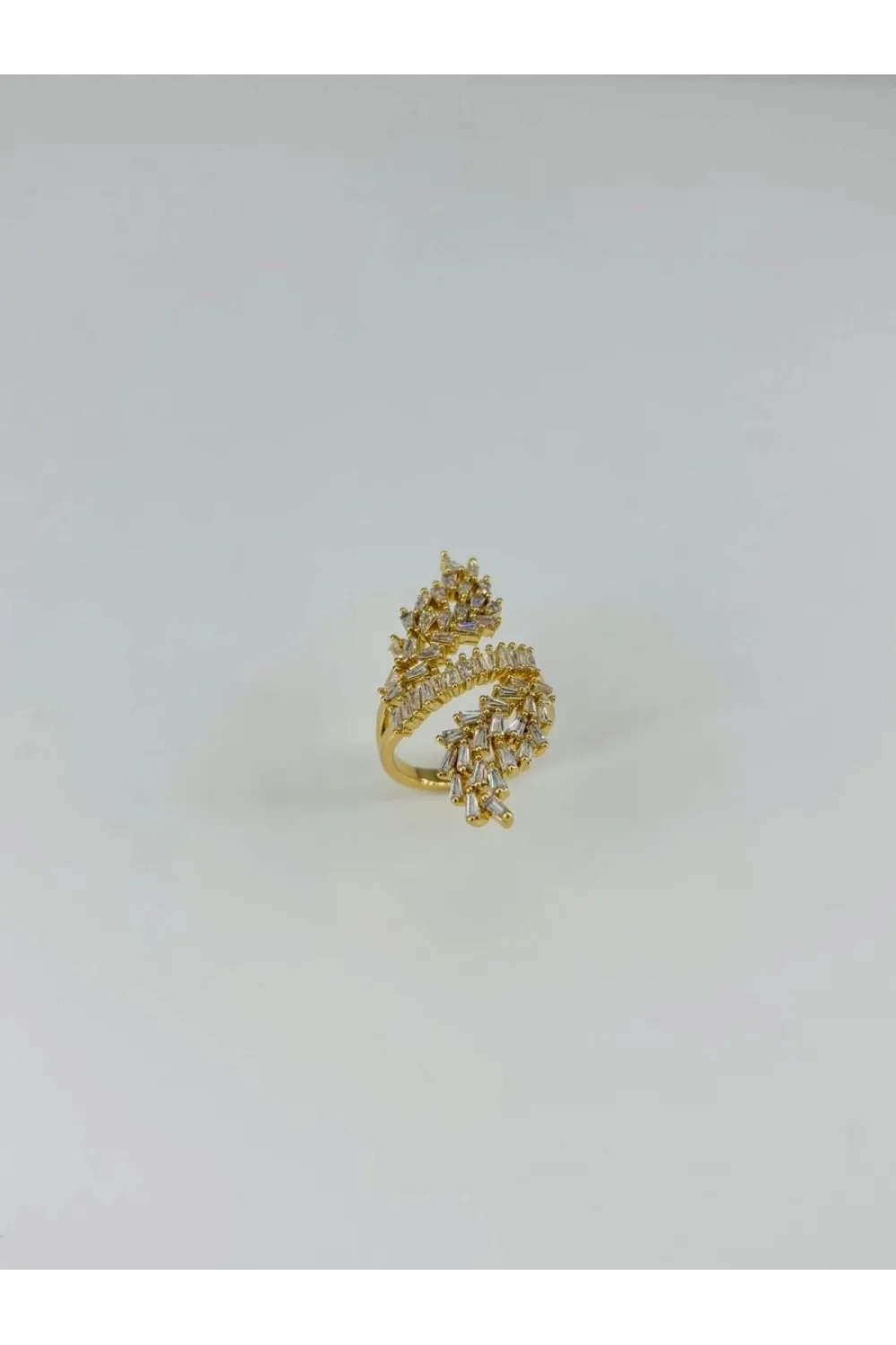 IEG - 14 K Gold Kaplama Zirkon Taşlı Yüzük