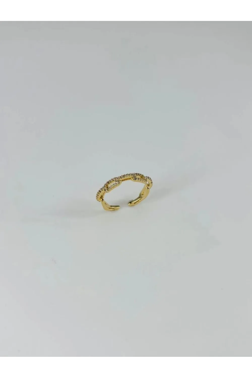 IEG - 14 K Gold Kaplama Zirkon Taşlı Yüzük
