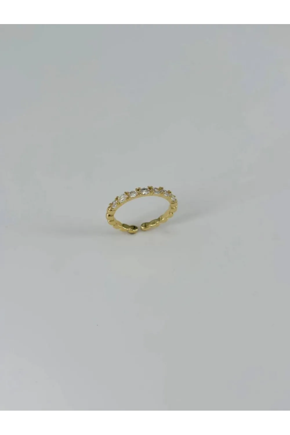 IEG - 14 K Gold Kaplama Zirkon Taşlı Yüzük