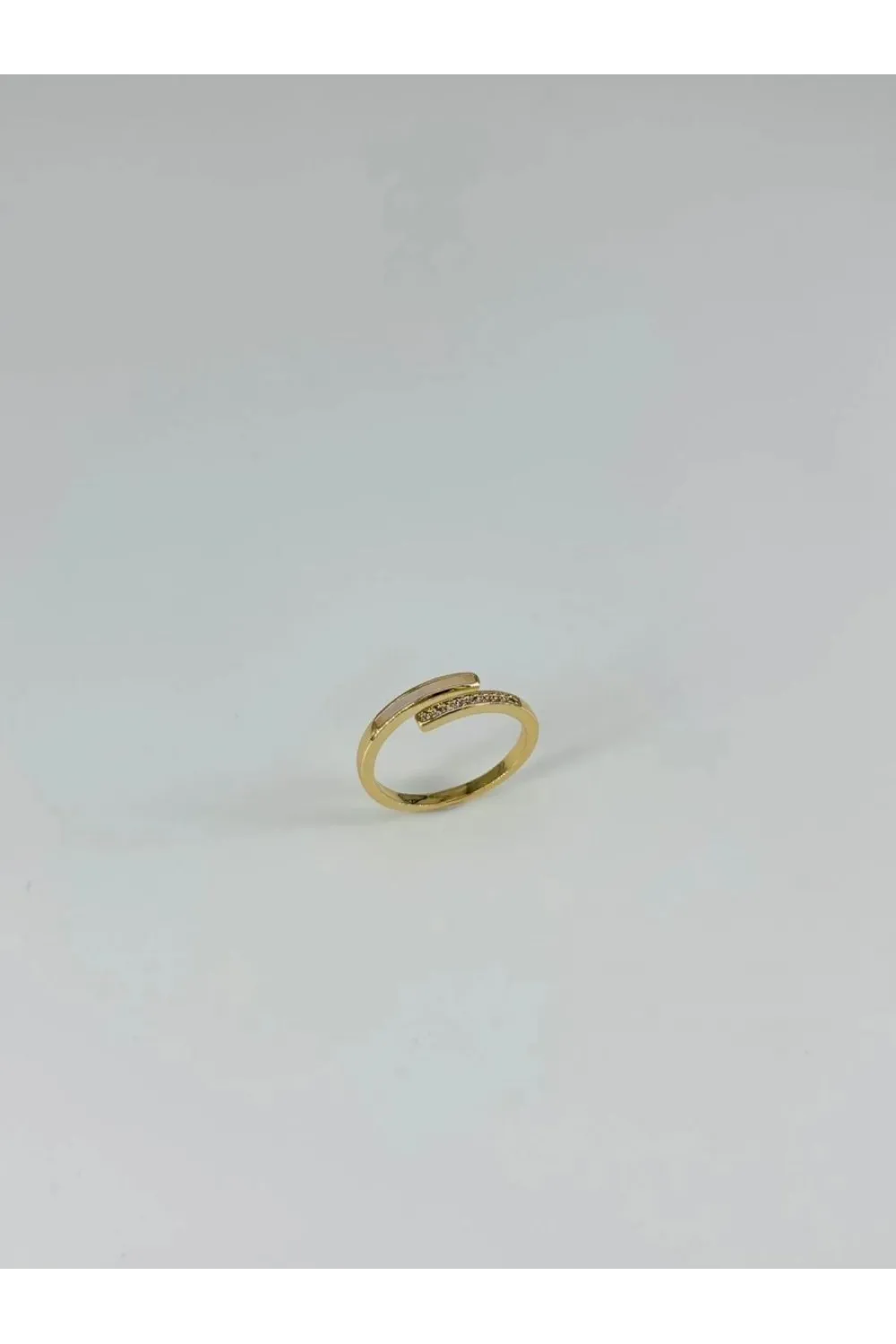 IEG - 14 K Gold Kaplama Zirkon Taşlı Yüzük