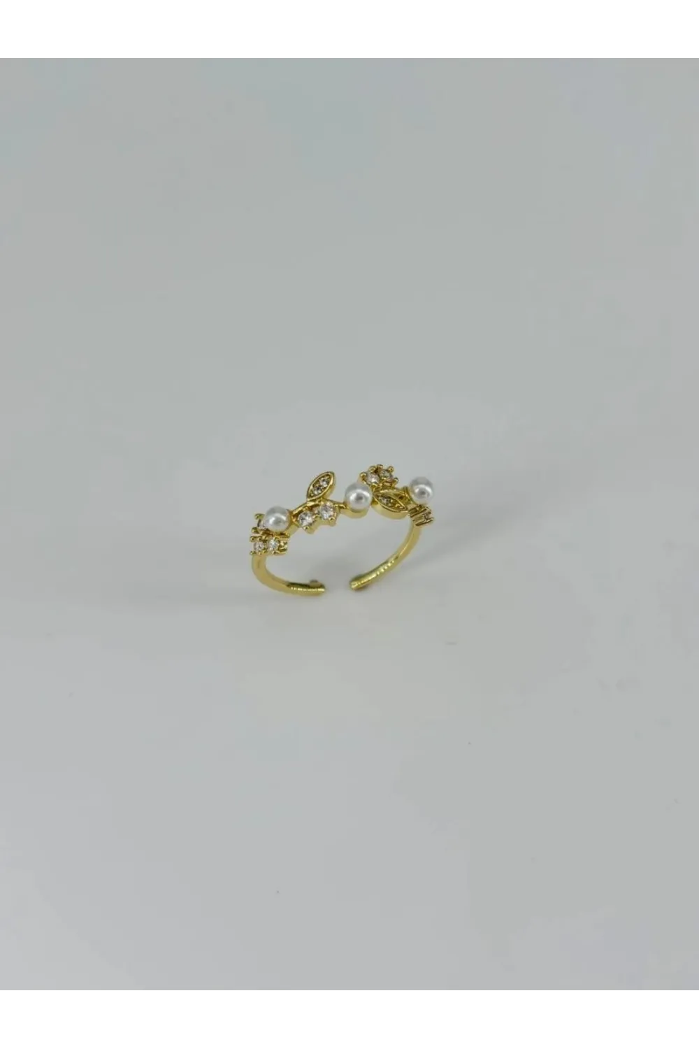IEG - 14 K Gold Kaplama Zirkon Taşlı Yüzük