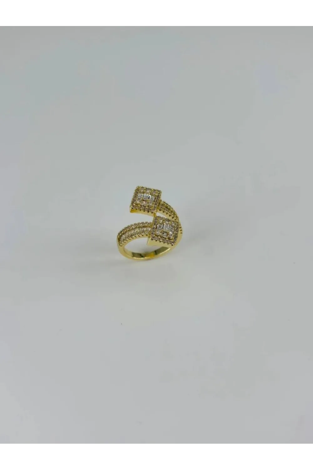 IEG - 14 K Gold Kaplama Zirkon Taşlı Yüzük