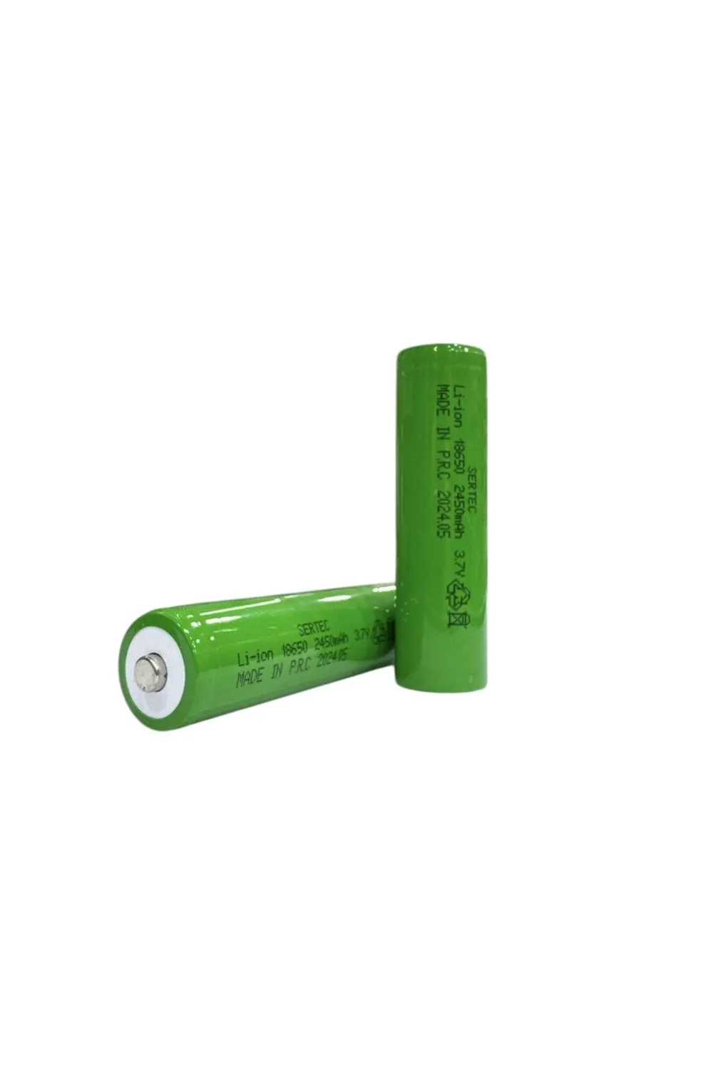 18650 3.7V 2450 Mah 1C Li-ion Şarjlı Pil Başlı