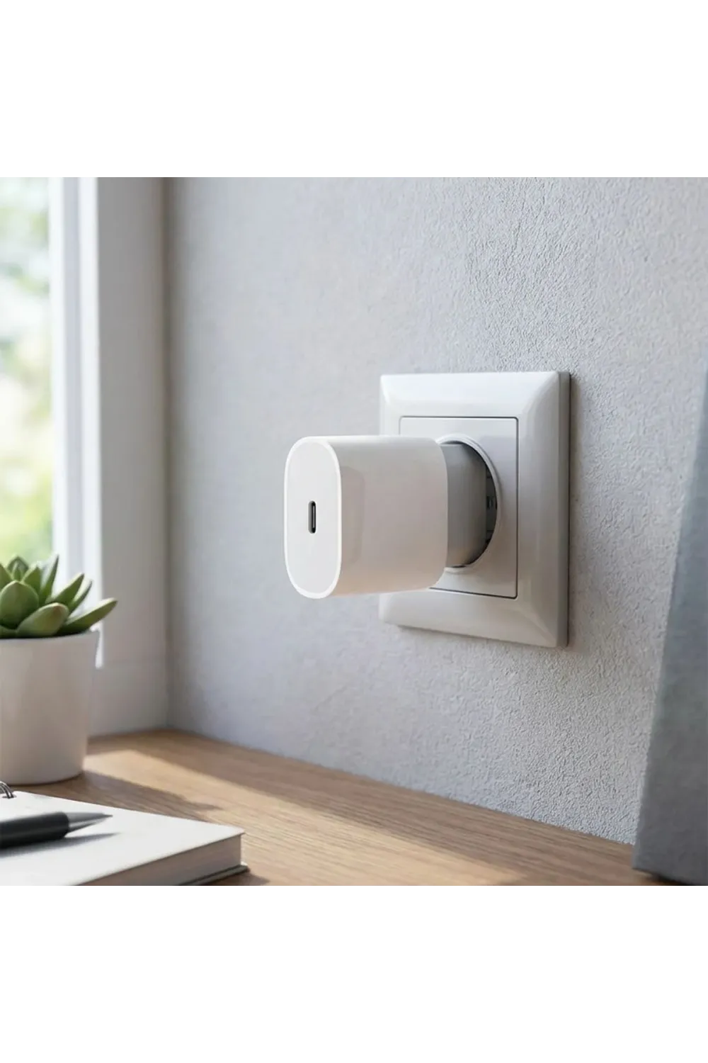 20W USB-C Hızlı Şarj Adaptörü – Power Delivery (PD) Destekli Güç Adaptörü, Güvenli Şarj Başlığı