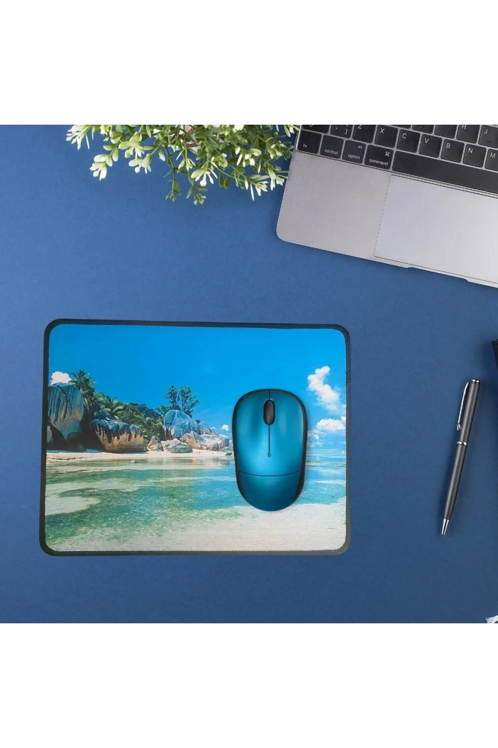 25x32 cm Küçük Boy Mouse Pad Manzara Ada