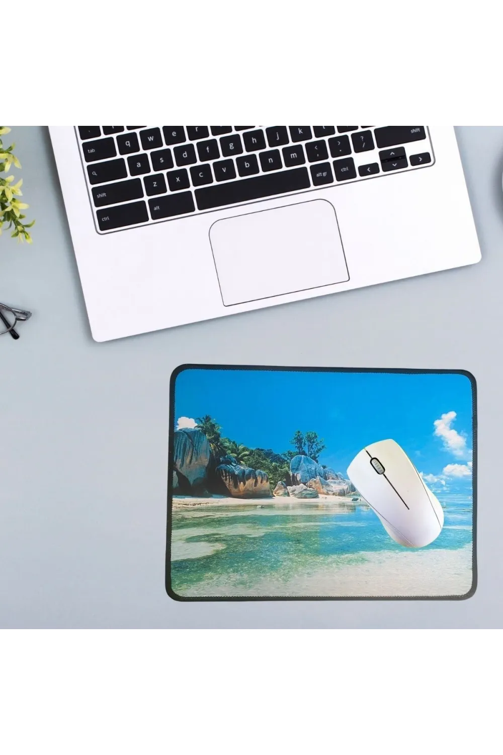 25x32 cm Küçük Boy Mouse Pad Manzara Ada