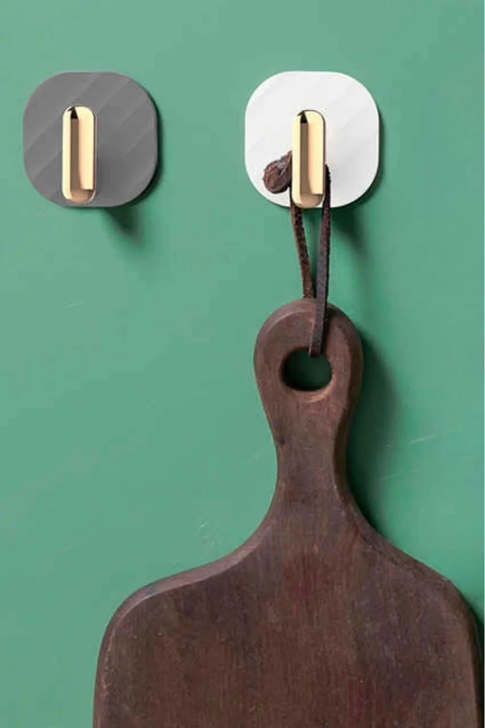 2li Yapışkanlı Retro Askılık Dolap Kapak Kulpu Gri