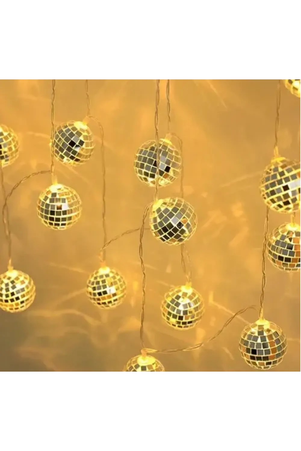 2m 10 LED Pilli Disko Toplu Işık