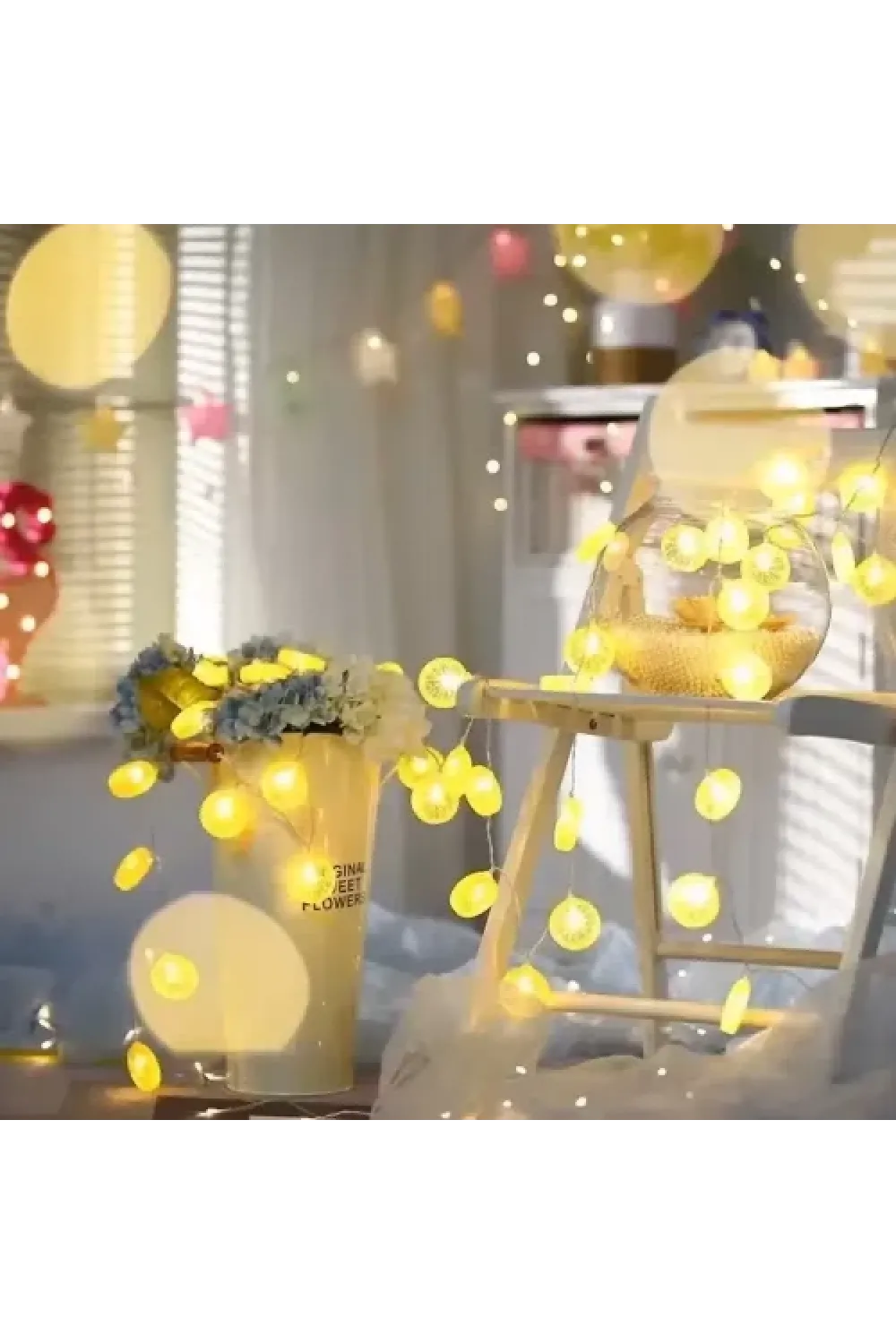 2m 10 Led Pilli Limon Işık