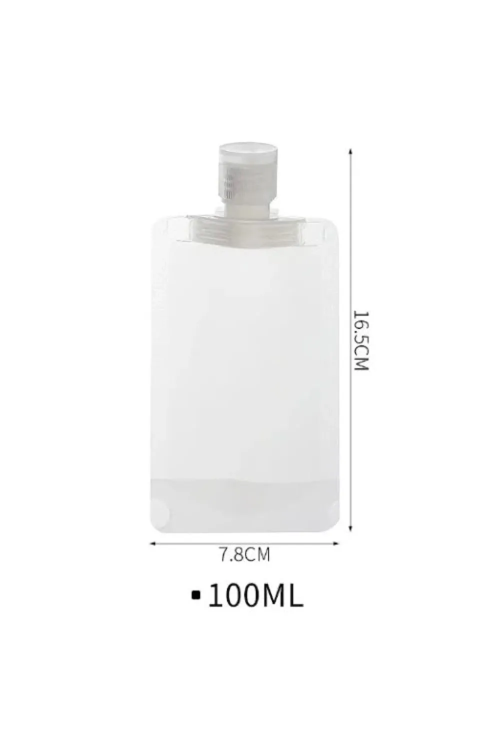 3 Adet 100ml Krem Şampuan Kabı Tekrar Kullanılabilir Set
