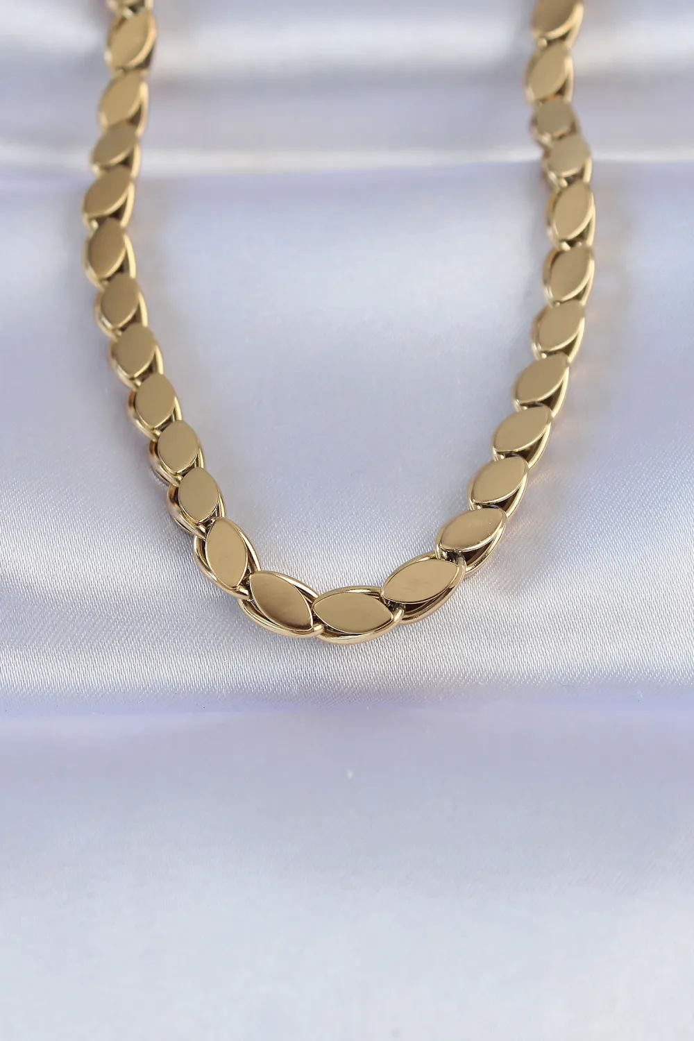 316L Çelik Gold Renk Arpa Model Kolye TJ-BKO8748