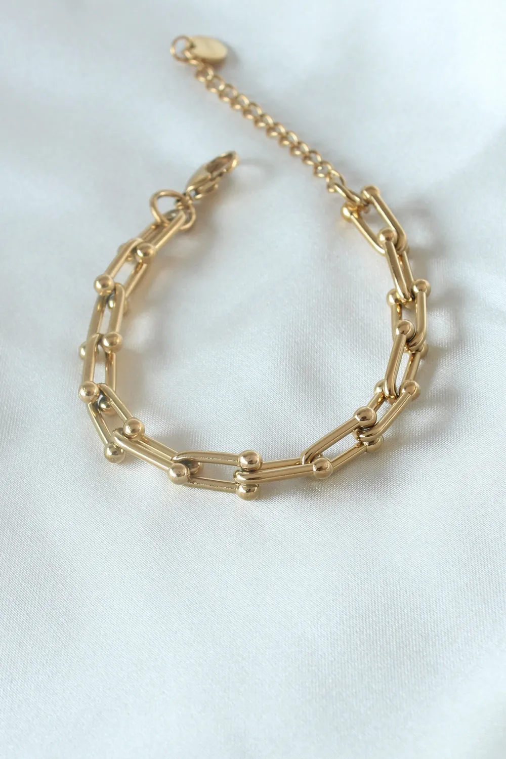 316L Çelik Gold Renk Model Kadın Bileklik TJ-BB5101