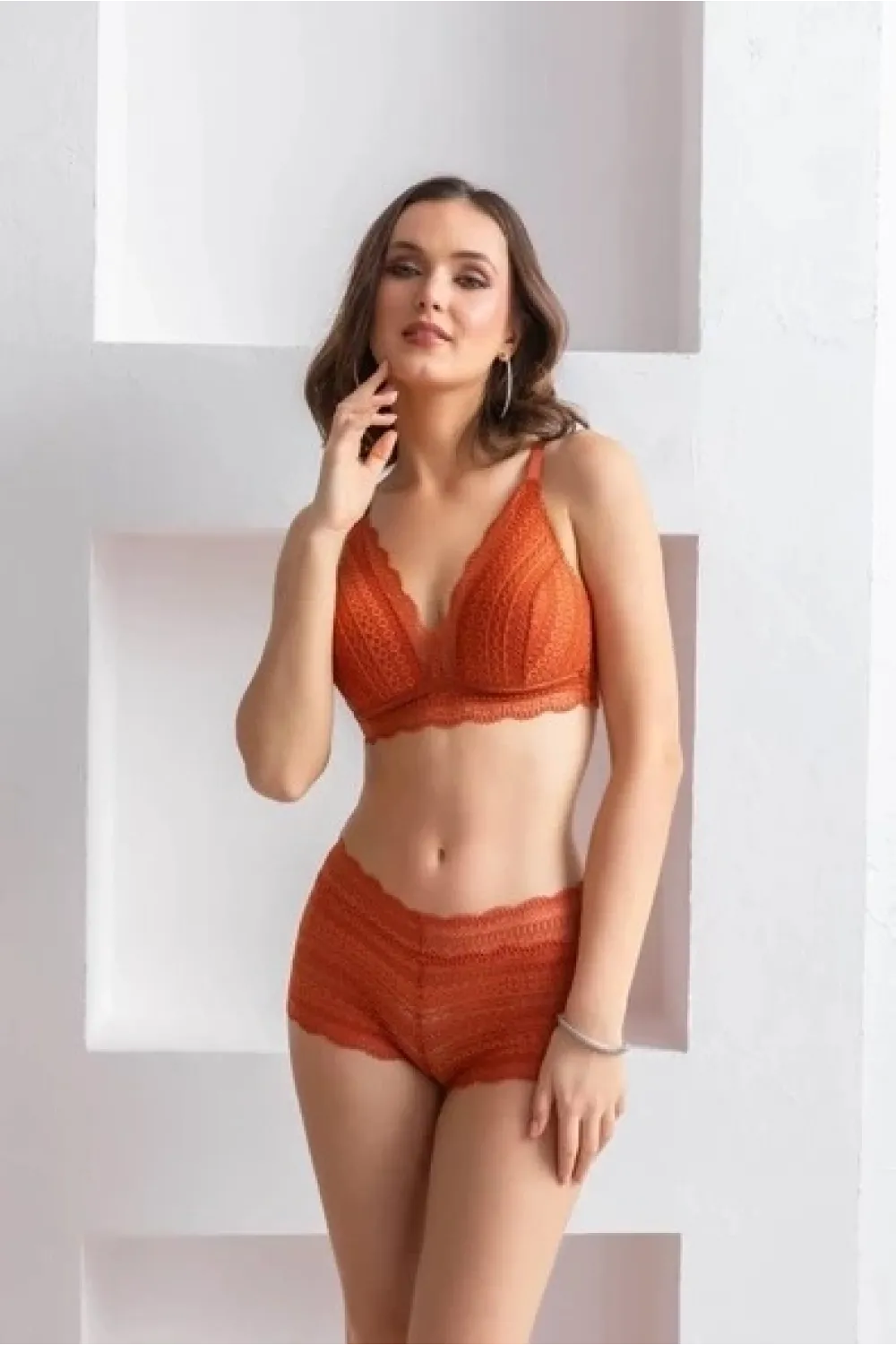 ieg™  31813 Bralet Sütyen Ve Boxer Takım