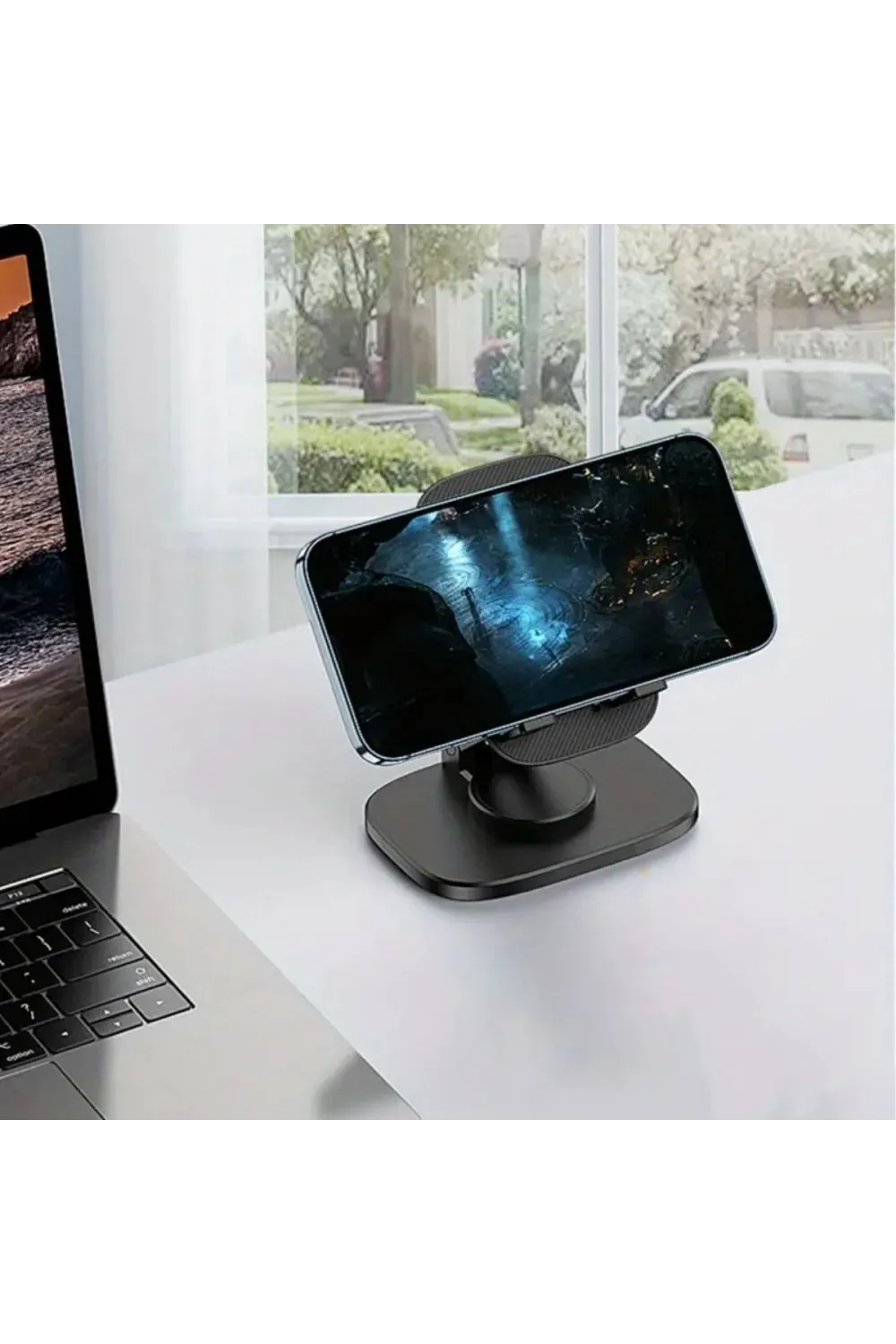 360 Döner Masaüstü Mobil Telefon Tutucu Standı