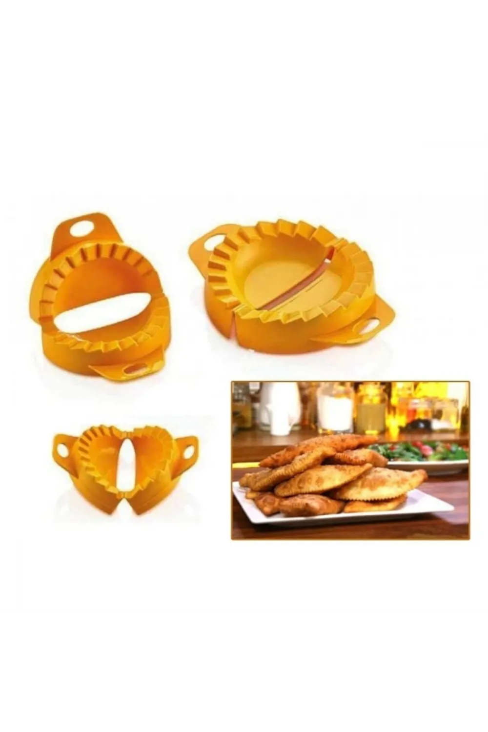 3lü Çiğ börek kurabiye Hamur İşi Ravioli Kesme Kalıbı Aparatı