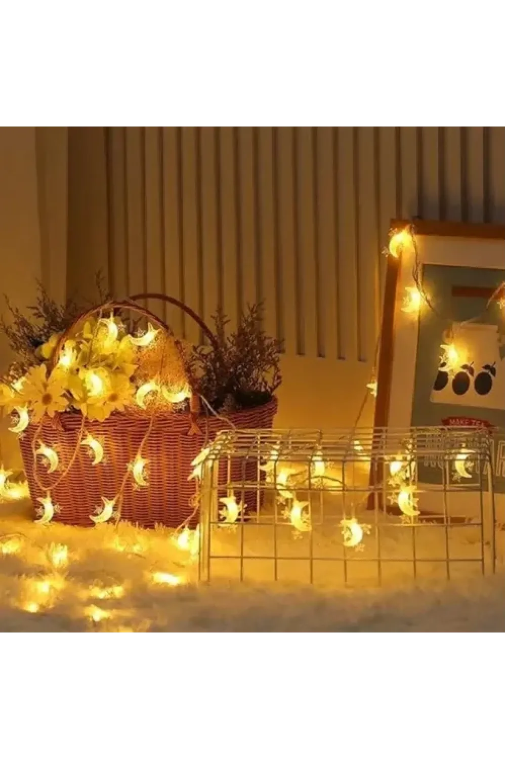 3m 20 LED Ay Figürlü Gün Işığı Lamba