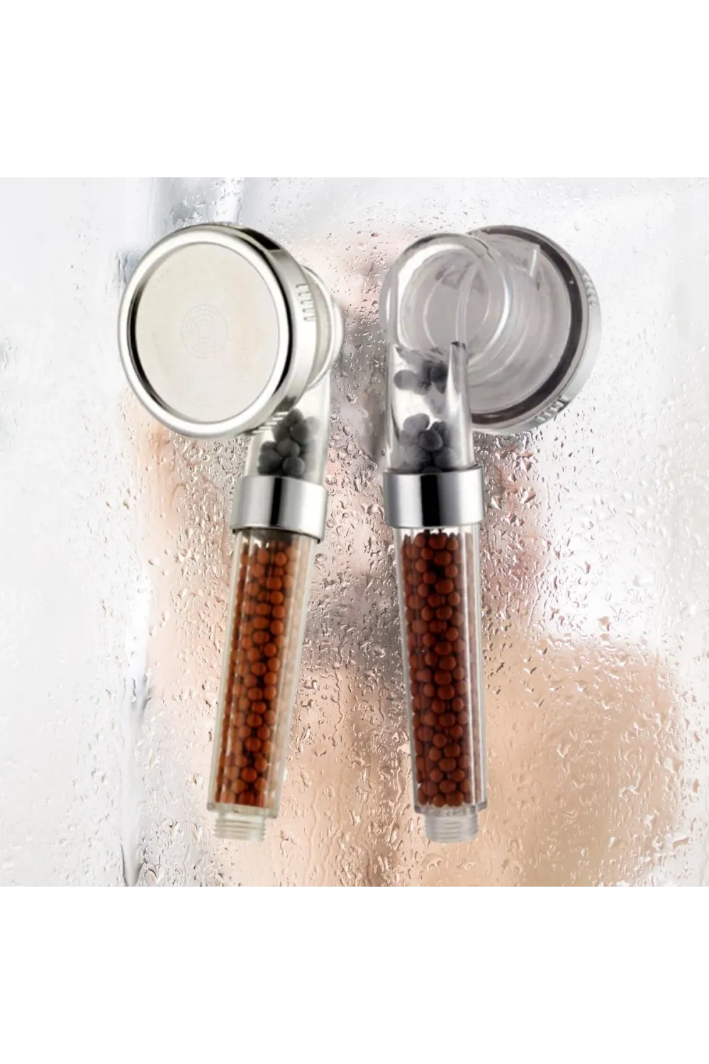 %50 Su Tasarruflu ve Arıtmalı Doğal Taşlı Banyo El Duş Başlığı