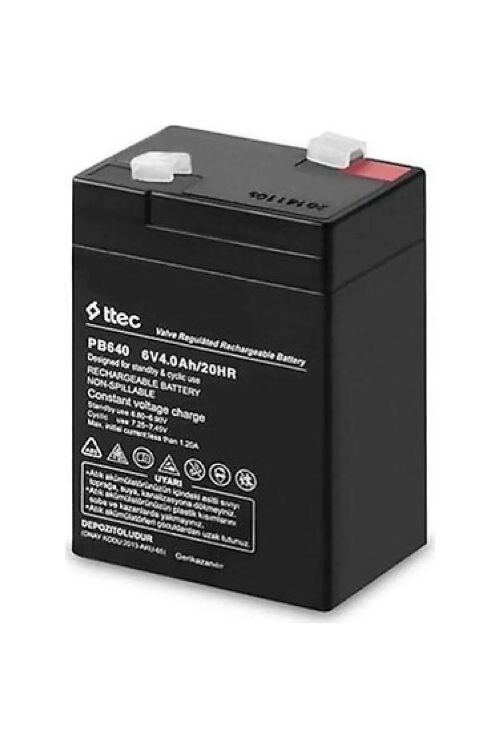 TTEC 6V 4 AH Kuru Bakımsız Akü