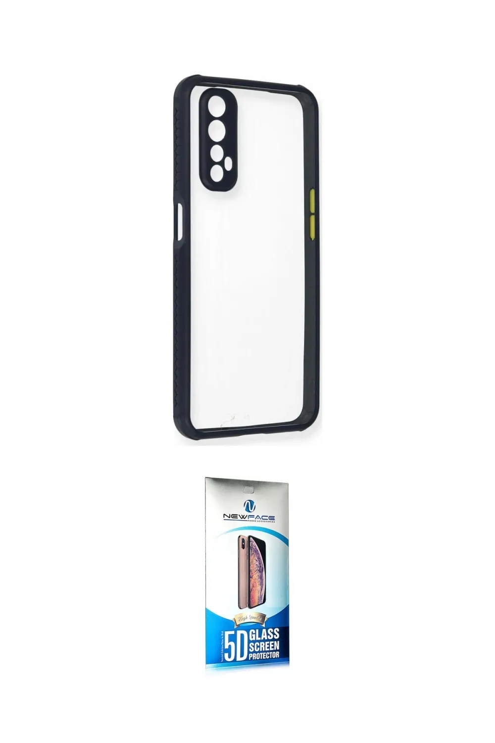 ieg™ 7 Kılıf Nova Asil Özel Seri - Siyah 5D Eko Cam Ekran Koruyucu