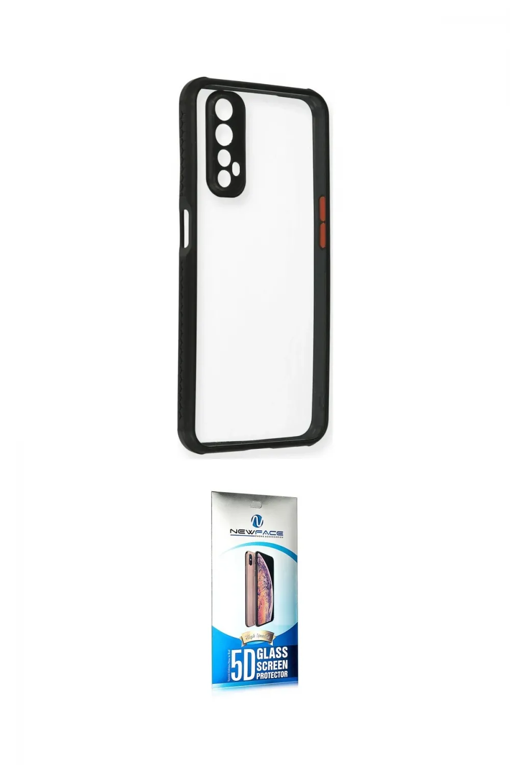 ieg™ 7 Kılıf Nova Asil Özel Seri - Siyah 5D Eko Cam Ekran Koruyucu