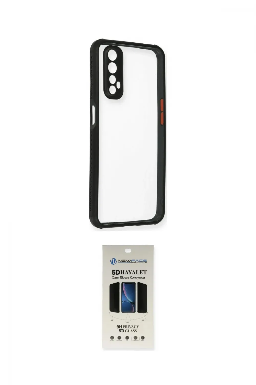 ieg™ 7 Kılıf Nova Asil Özel Seri - Siyah 5D Hayalet Cam Ekran Koruyucu