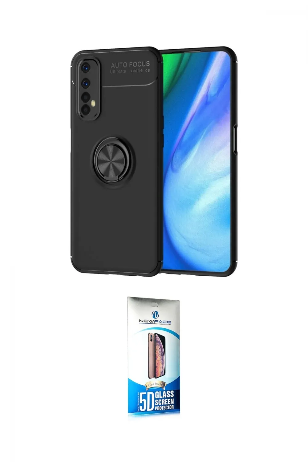 ieg™ 7 Kılıf Yankı Form Prime - Siyah 5D Eko Cam Ekran Koruyucu