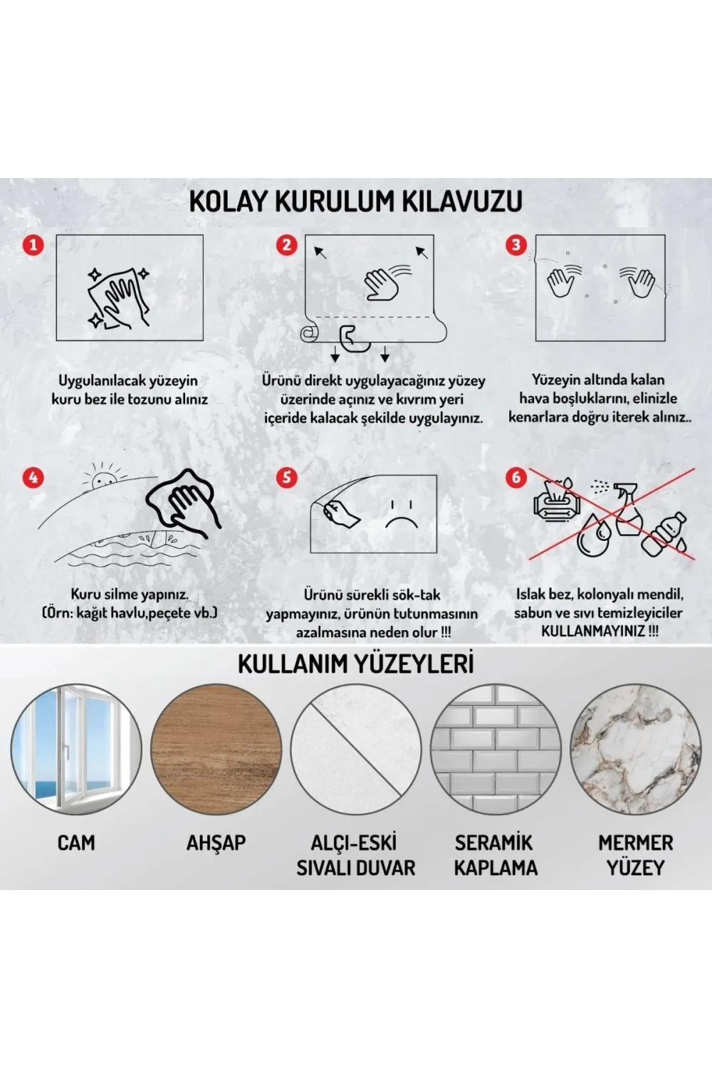 70x70cm Statik İz Bırakmaz Kağıt Renkli Çarpım Tablosu