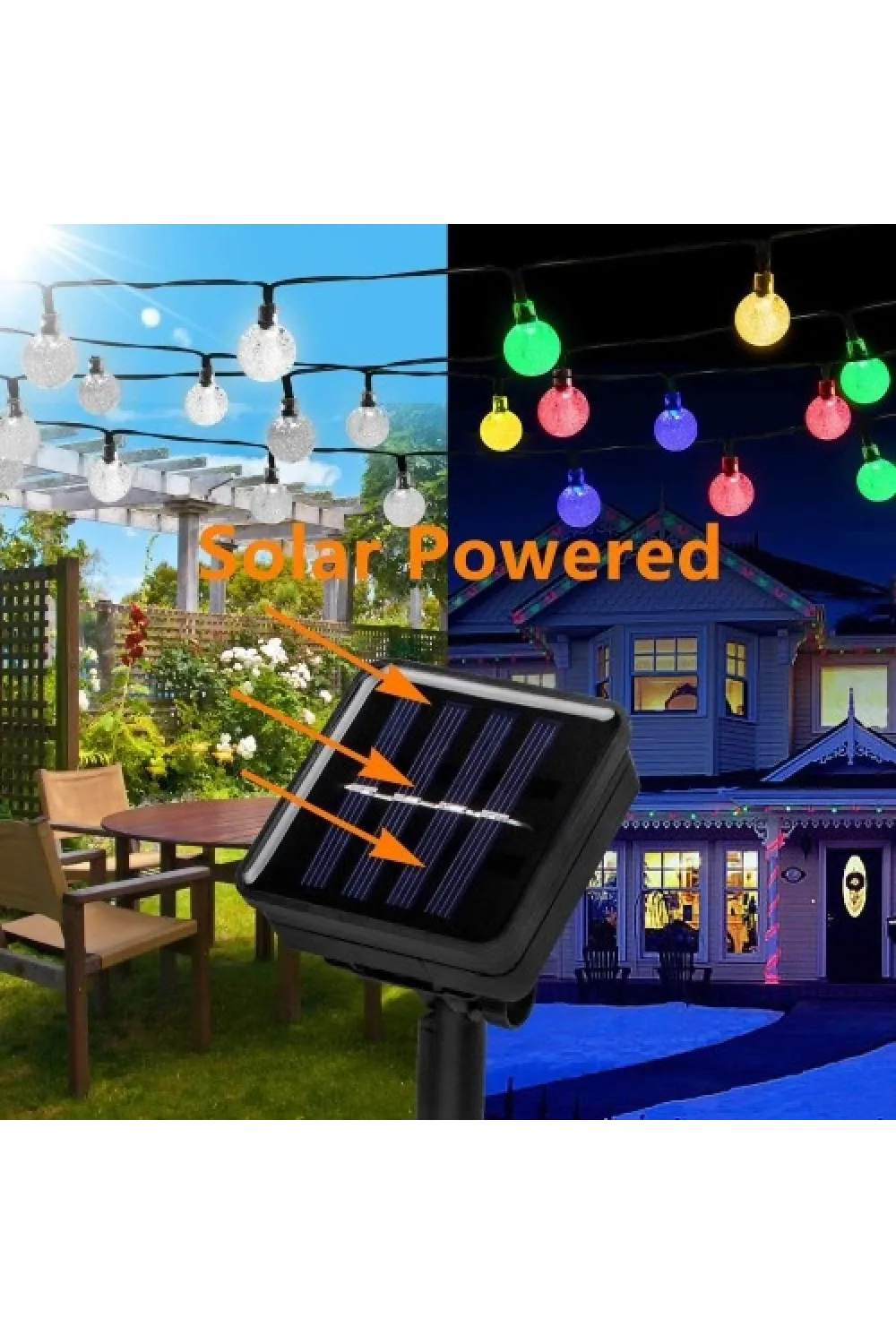 7m 50 Led RGB Solar