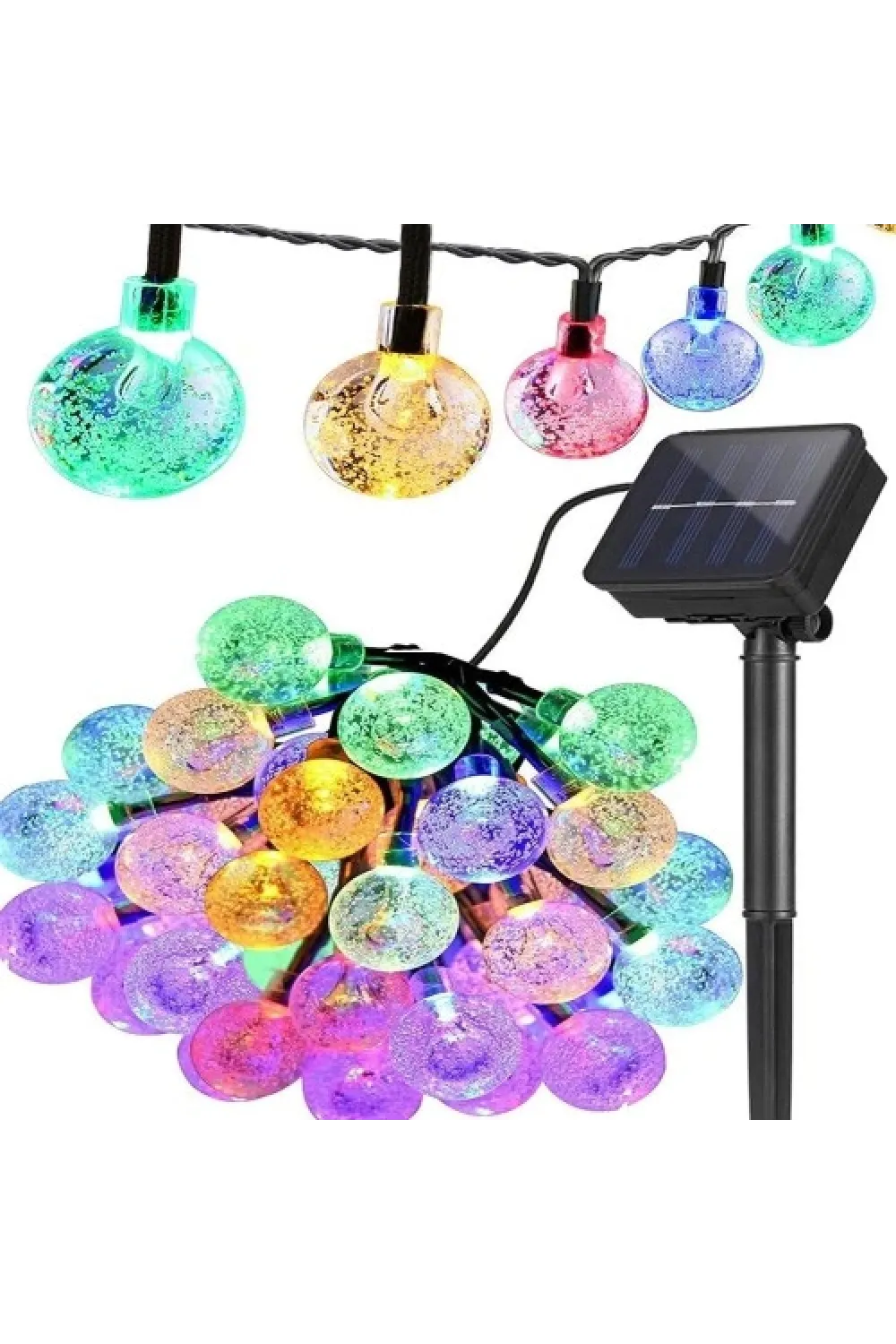 7m 50 Led RGB Solar