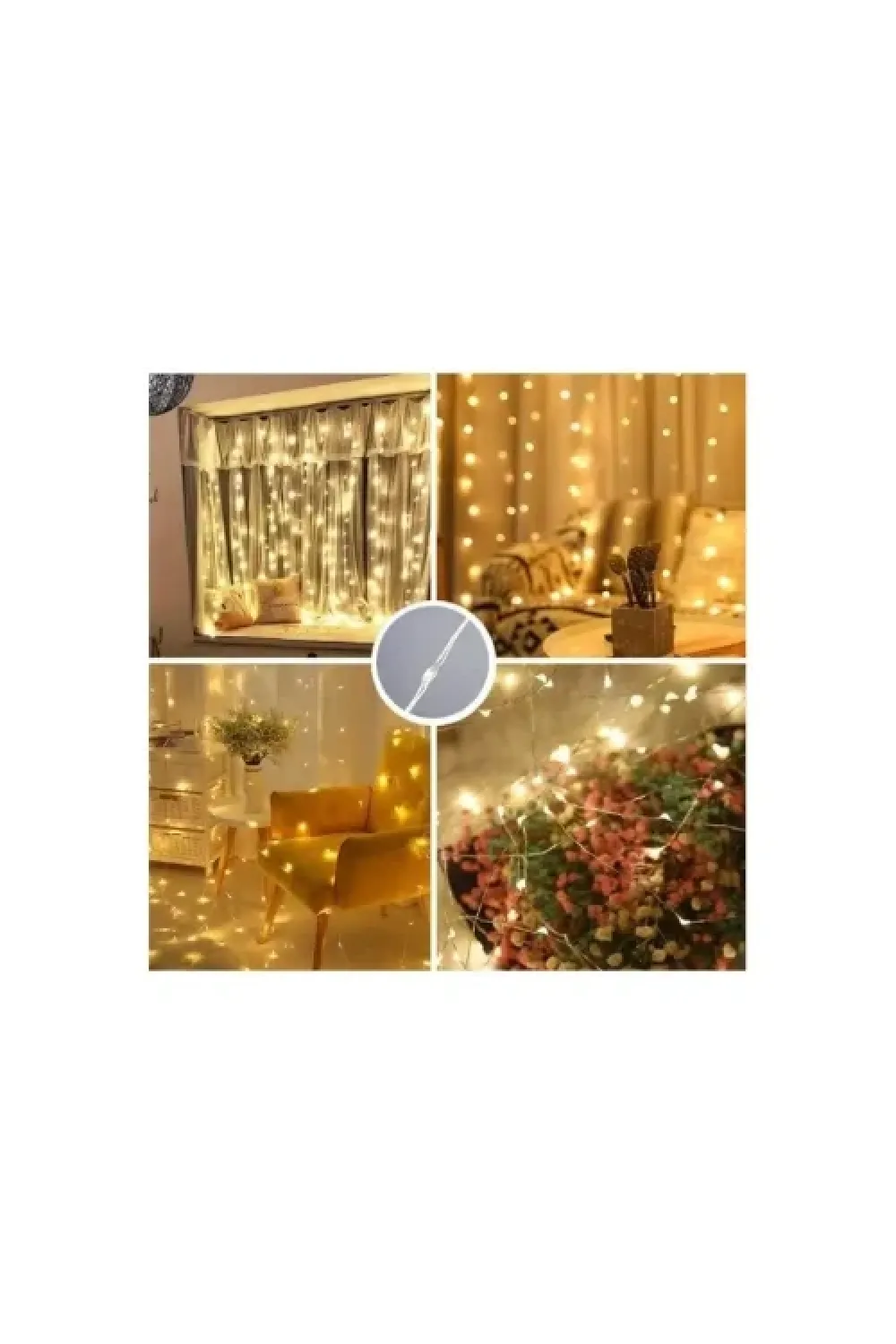 8 Fonksiyonlu Uzaktan Kumandalı Peri Perde Led - 3x3 Metre Günışığı