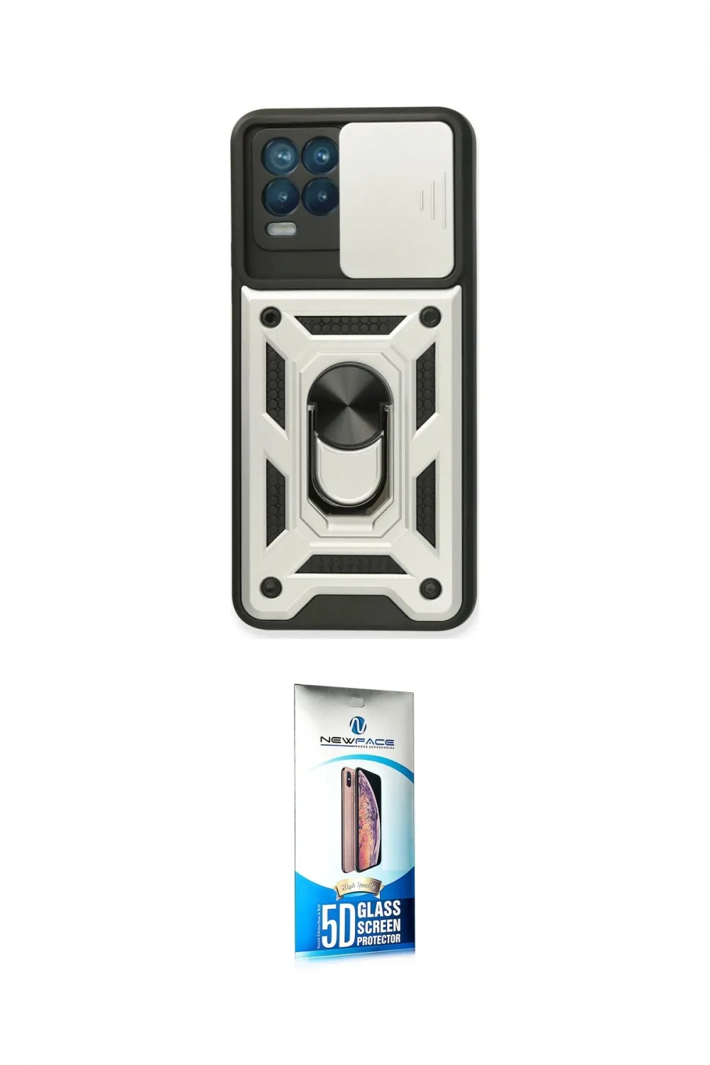 ieg™ 8 Kılıf Ahenk Klasik - Siyah 5D Eko Cam Ekran Koruyucu