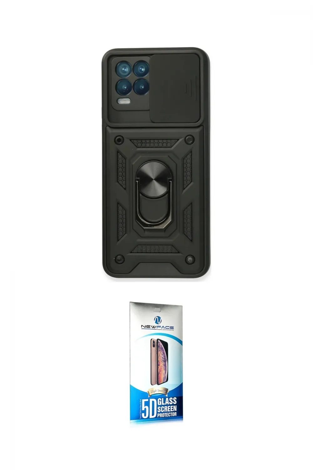ieg™ 8 Kılıf Ahenk Klasik - Siyah 5D Eko Cam Ekran Koruyucu