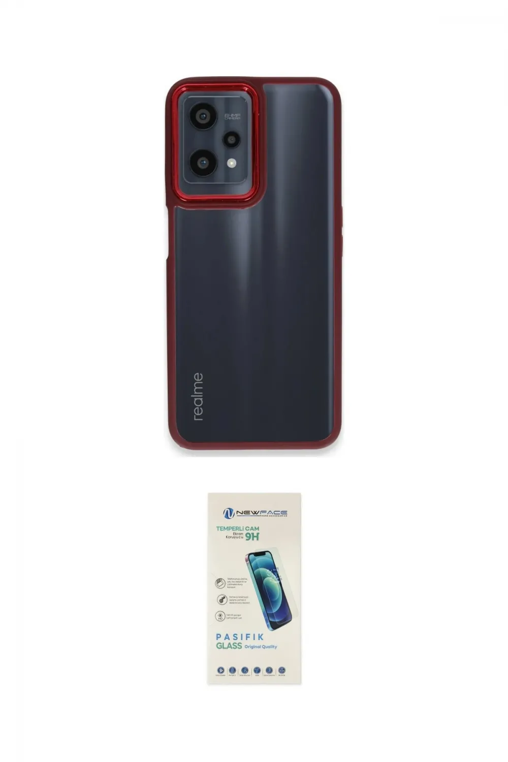 ieg™ 9 Pro 5G Kılıf Eksen Doku Prime - Şeffaf Pasifik Cam Ekran Koruyucu