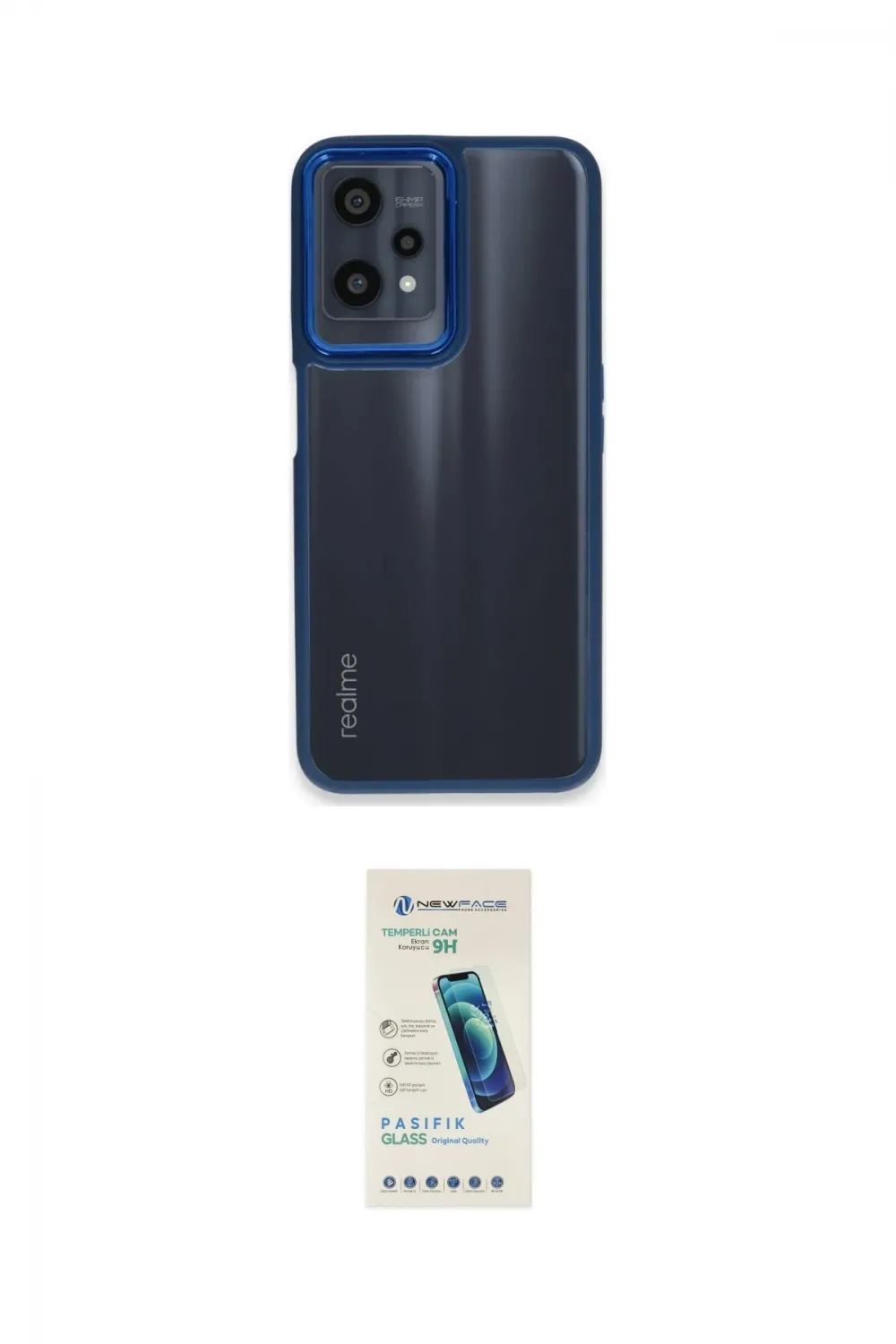 ieg™ 9 Pro 5G Kılıf Eksen Doku Prime - Şeffaf Pasifik Cam Ekran Koruyucu