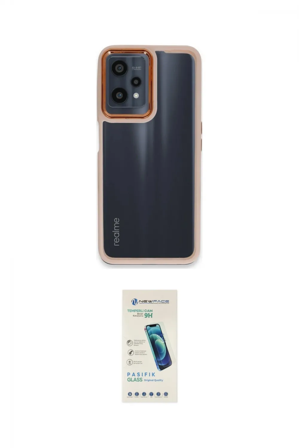 ieg™ 9 Pro 5G Kılıf Eksen Doku Prime - Şeffaf Pasifik Cam Ekran Koruyucu