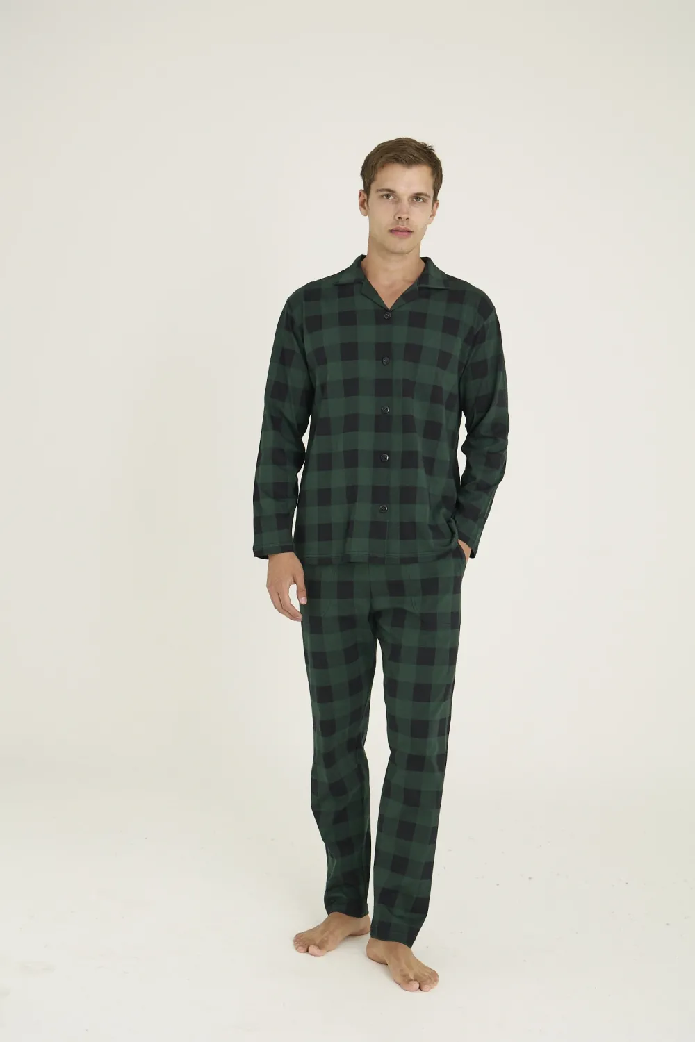 ieg™  9209 Erkek Apaj Yaka Pijama Takım