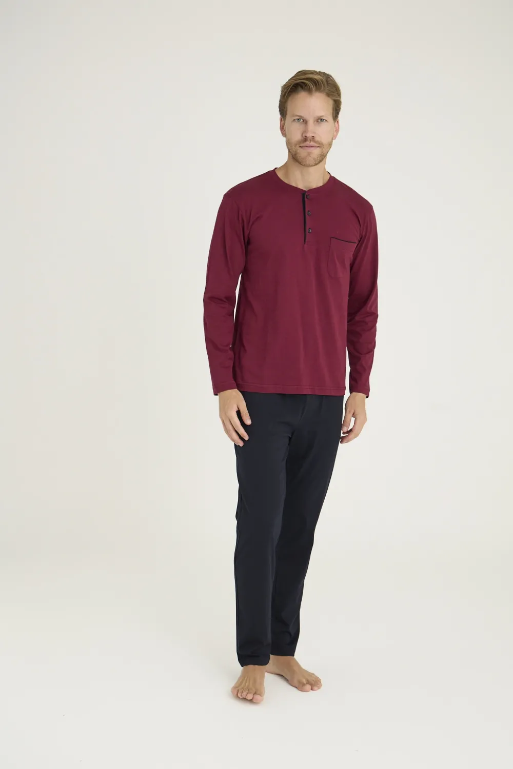 ieg™  9250 Erkek Midi Yaka Pijama Takım