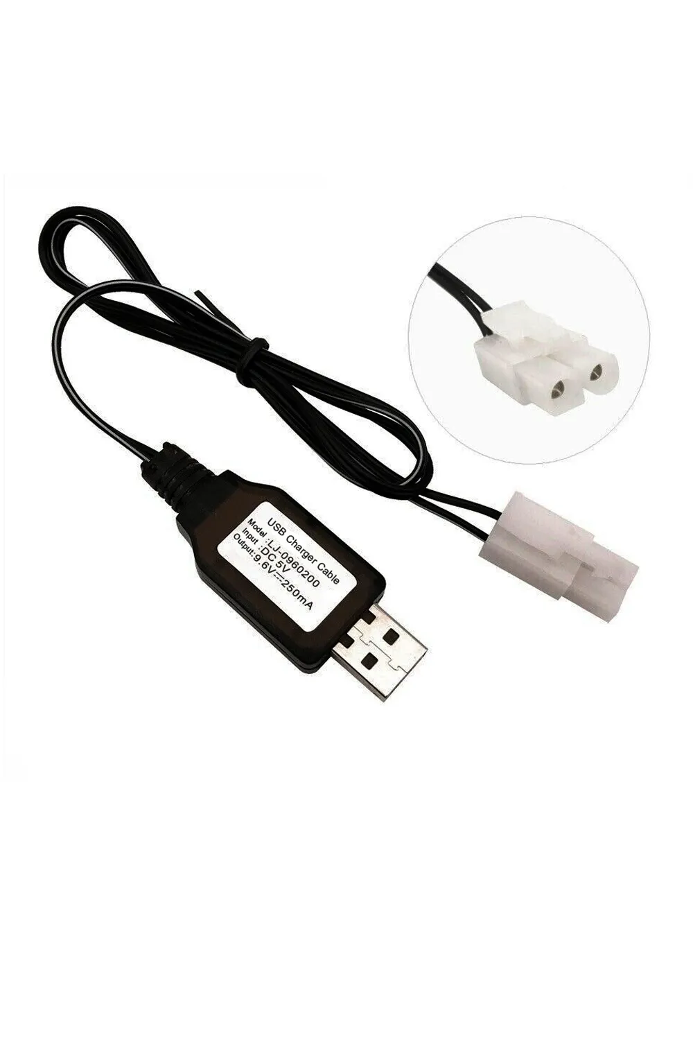 9.6V NI-CD / NI-MH Oyuncak Bataryası USB Şarj Kablosu